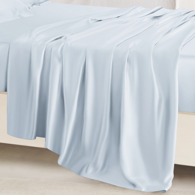 Alice Blue 22 Momme Mulberry Silk Sheet Set Canada