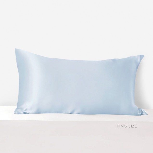 Baby Blue 22 Momme Mulberry Silk Pillowcase with Hidden Zipper Canada