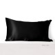 Black 22 Momme Mulberry Silk Pillowcase with Hidden Zipper Canada