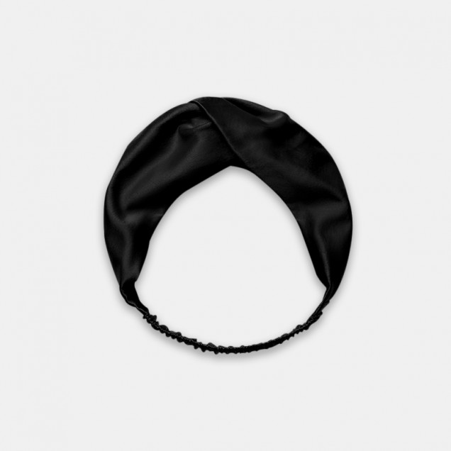 Black Mulberry Silk Headband Canada