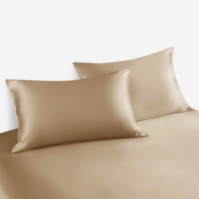 Cappuccino 22 Momme Mulberry Silk Pillowcase with Hidden Zipper Canada