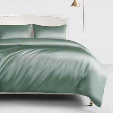 Celadon Green 22 Momme Mulberry Silk Duvet Cover Canada