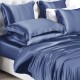 Dark Blue 22 Momme Mulberry Silk Duvet Cover Canada