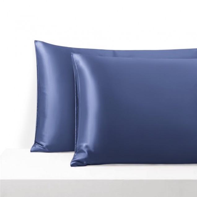 Dark Blue Envelope 22 Momme Mulberry Silk Pillowcase Canada