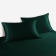 Dark Green 22 Momme Mulberry Silk Pillowcase with Hidden Zipper Canada