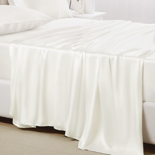 Ivory 22 Momme Mulberry Silk Sheet Set Canada