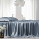 Misty Blue 22 Momme Mulberry Silk Flat Sheet Canada