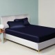 Navy 22 Momme Mulberry Silk Sheet Set Canada