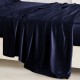 Navy 22 Momme Mulberry Silk Sheet Set Canada