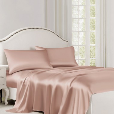 Pearl Pink 22 Momme Mulberry Silk Flat Sheet Canada