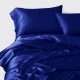 Royal Blue 3 PCS 22 Momme Mulberry Silk Duvet Cover Set Canada