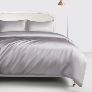 Silver 22 Momme Mulberry Silk Duvet Cover Canada