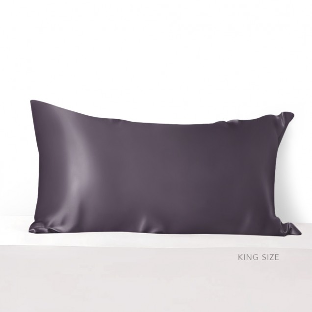 Slate Gray 22 Momme Mulberry Silk Pillowcase with Hidden Zipper Canada