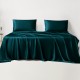 Teal 22 Momme Mulberry Silk Sheet Set Canada